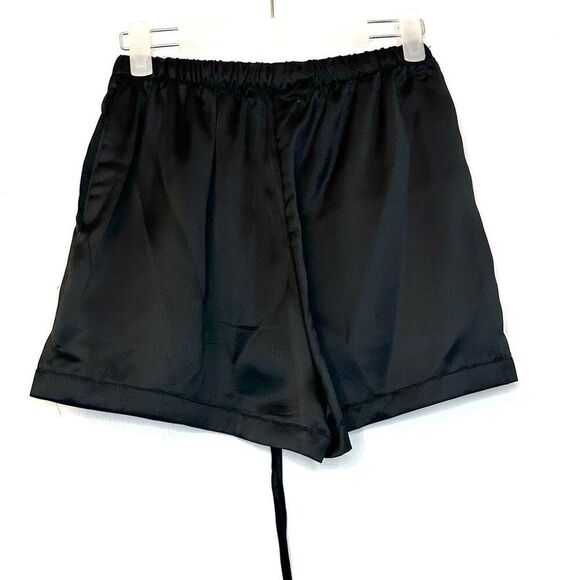 EVNL Black Satin Shorts Size Small - Picture 2 of 3